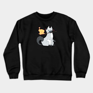 Cat, the keeper of the fire Crewneck Sweatshirt